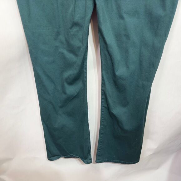 Denim 24 7 Roamans Plus Size 30WT Jeans Tall Elastic Waist Green Straight 1012 - Picture 6 of 8